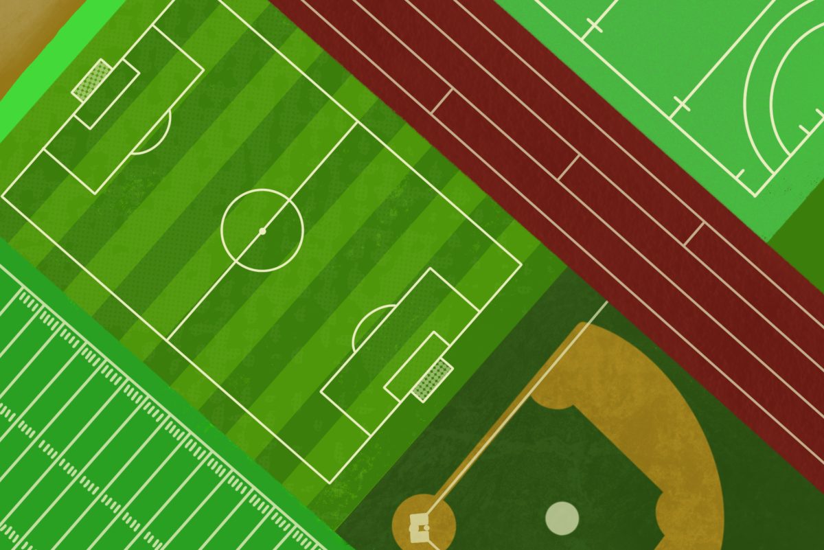 Although the field renovations themselves are no longer causing logistical issues, the new turf has caused gameplay changes for a wide variety of field sports. Graphic | Isabelle Kok