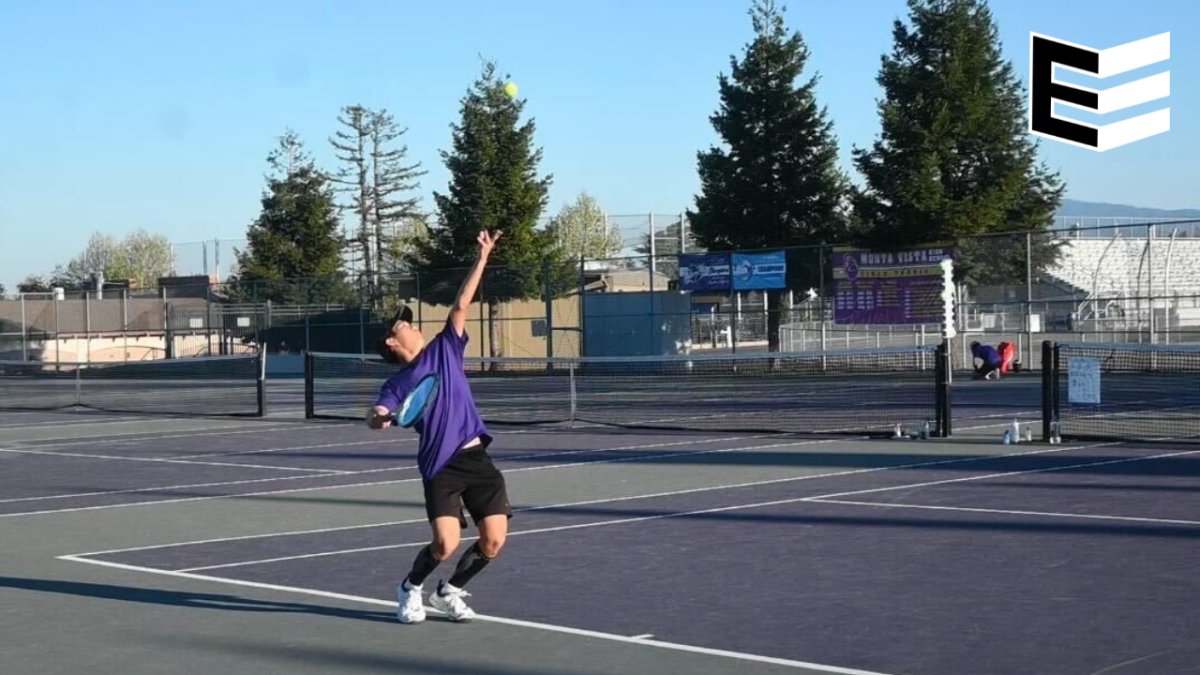 Varsity Boys Tennis clinches a 4-3 victory against Gunn High School