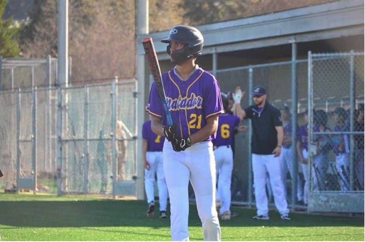 Sophomore Aarav Jain prepares to bat in a game against Capuchino High School on March 4. Photo courtesy of Stanley Cheung | Used with permission
