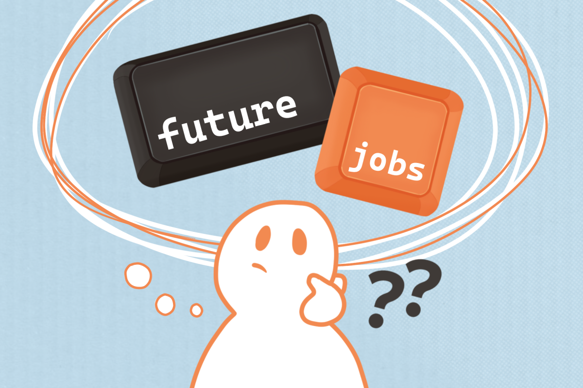 Some MVHS students are reconsidering pursuing computer science, a historically popular major, in the wake of rapid advances in AI. Graphic | Jillian Ju